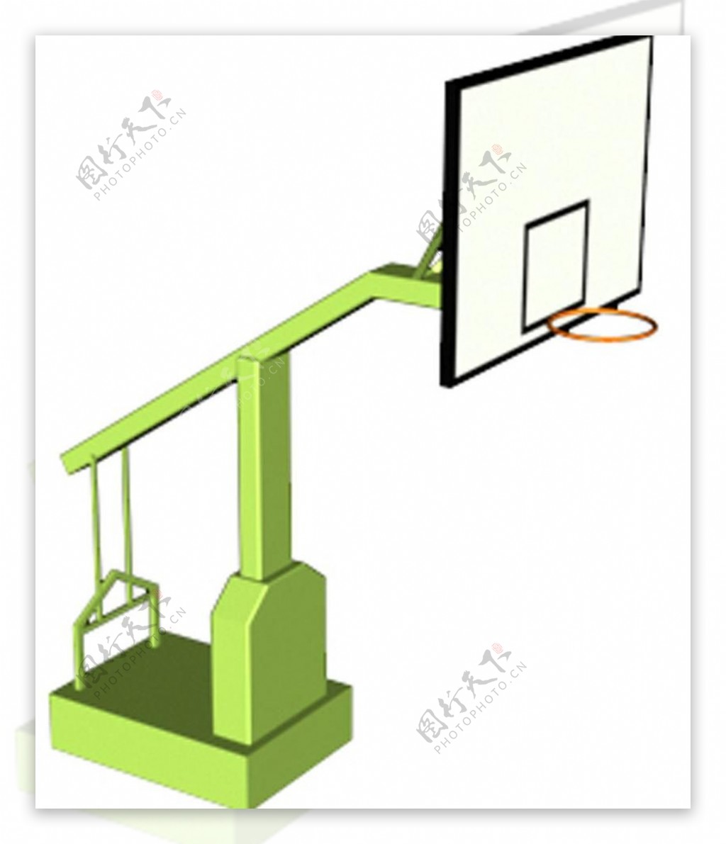 篮球架模型图片