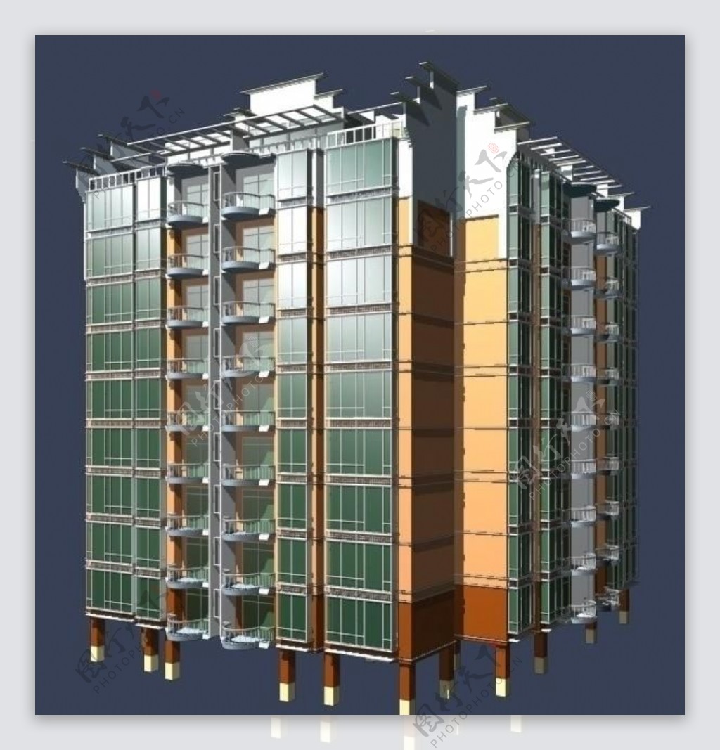 模型建筑max图片