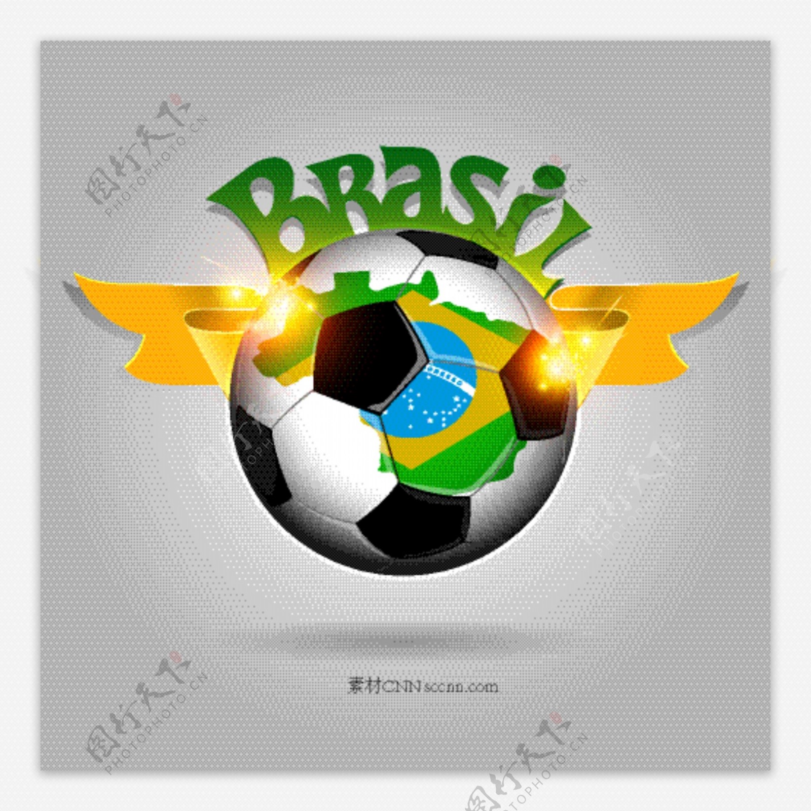 巴西世界杯主题矢量素材