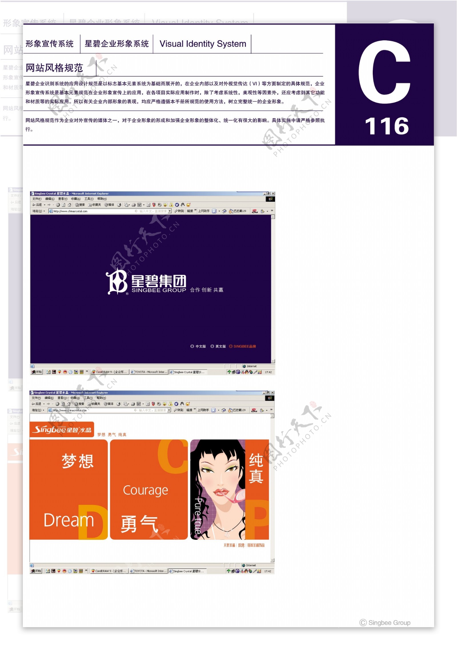 杭州星碧水晶VI矢量CDR文件VI设计VI宝典企业形象宣传系统规范