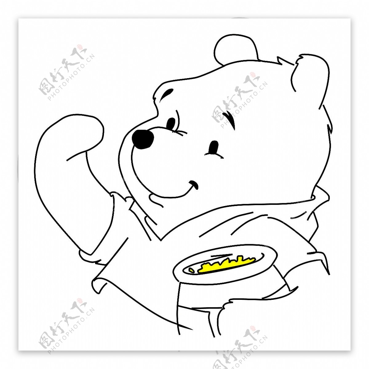 位图动物小熊可爱卡通色彩免费素材