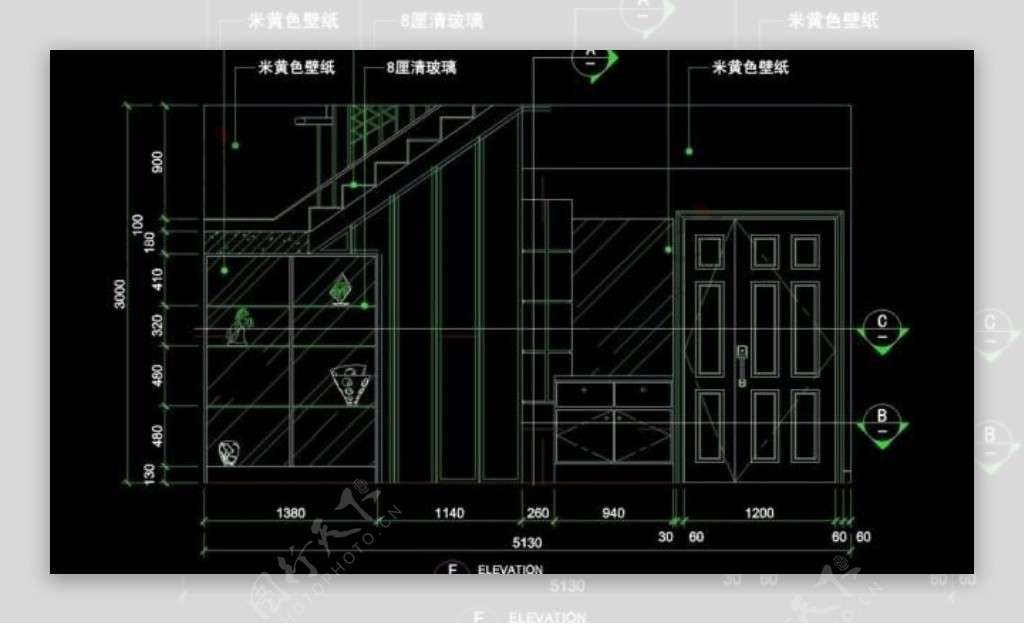 cad别墅设计素材图片