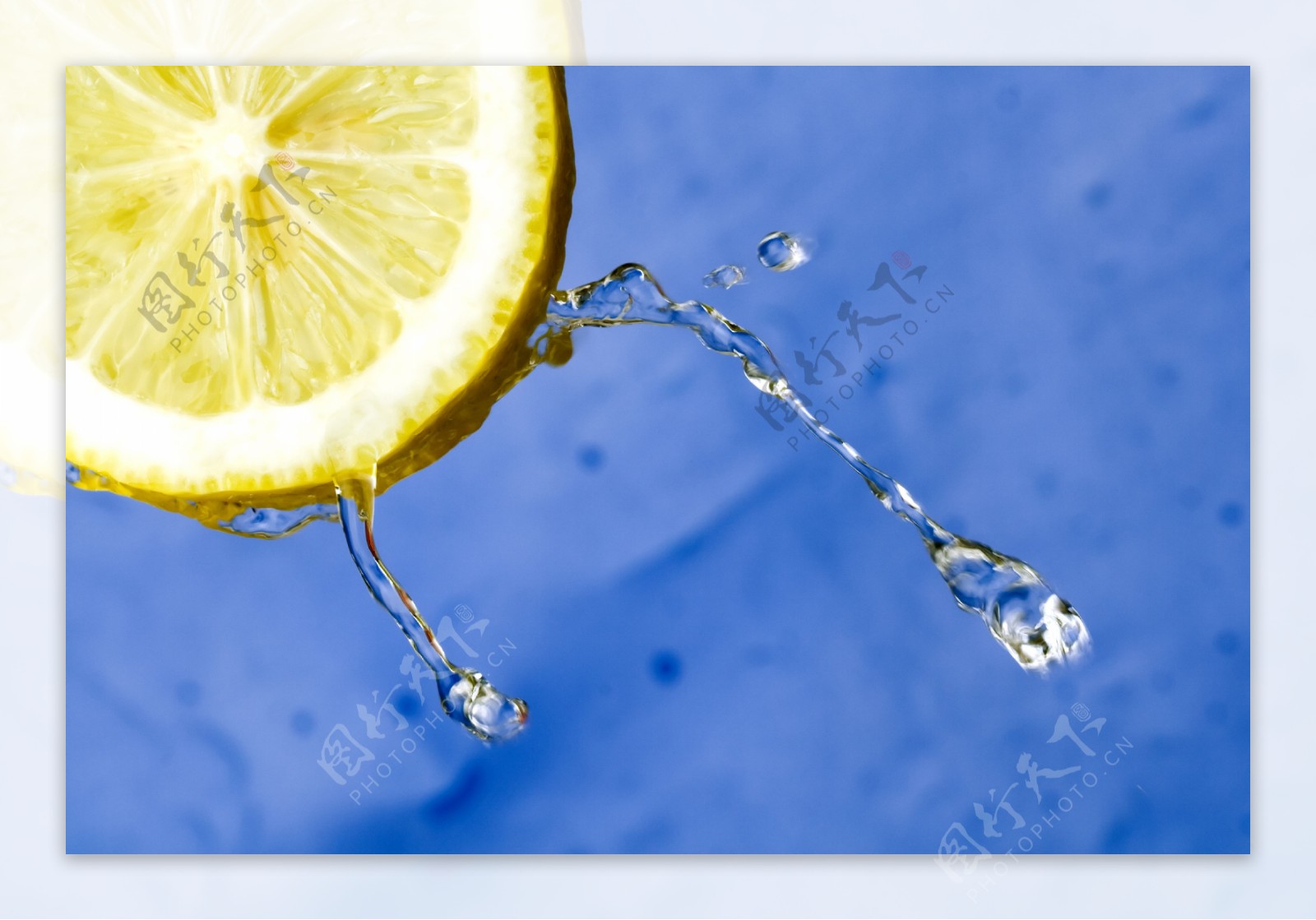 动感水珠水滴柠檬图片