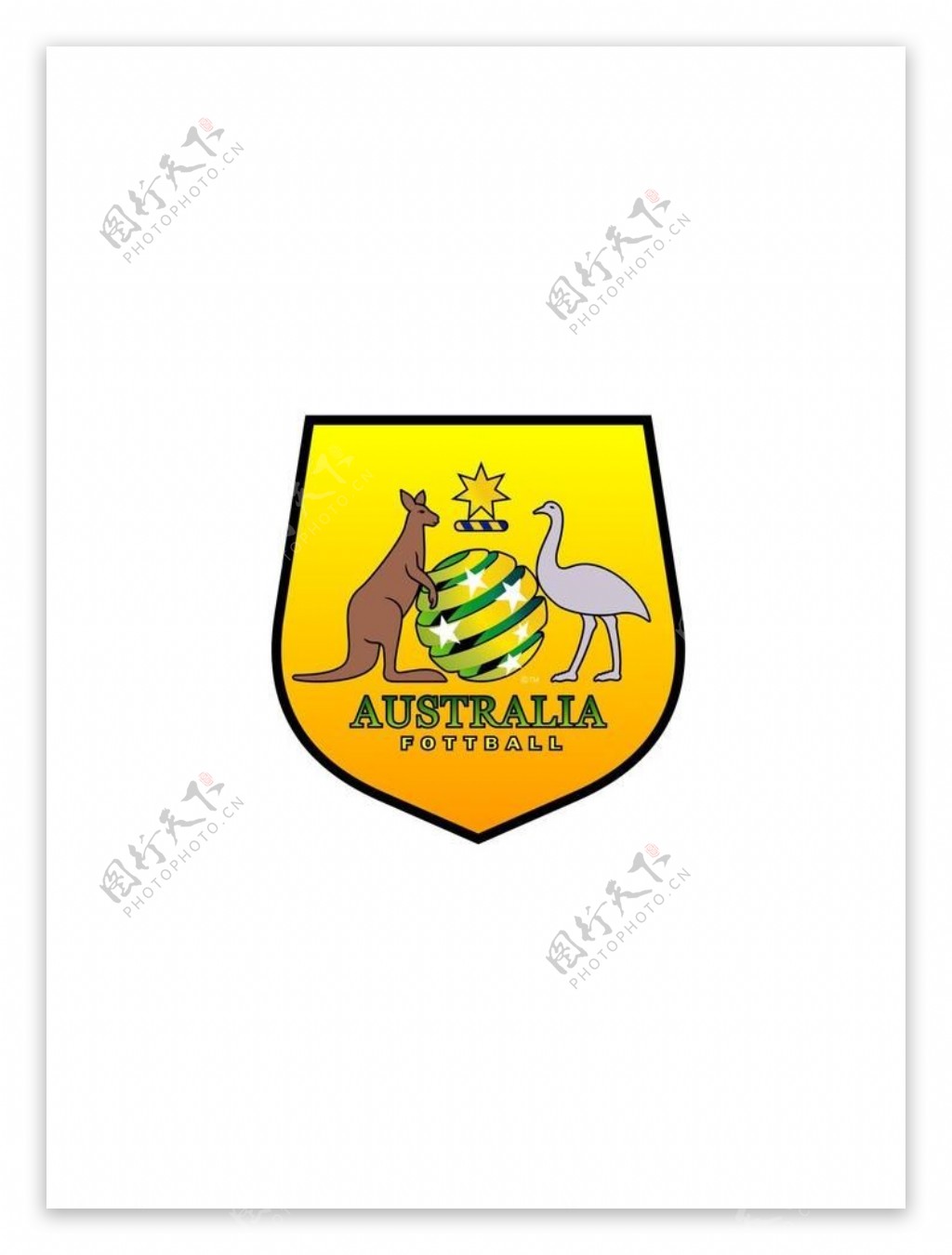 世界部分国家足球队队徽之澳大利亚图片