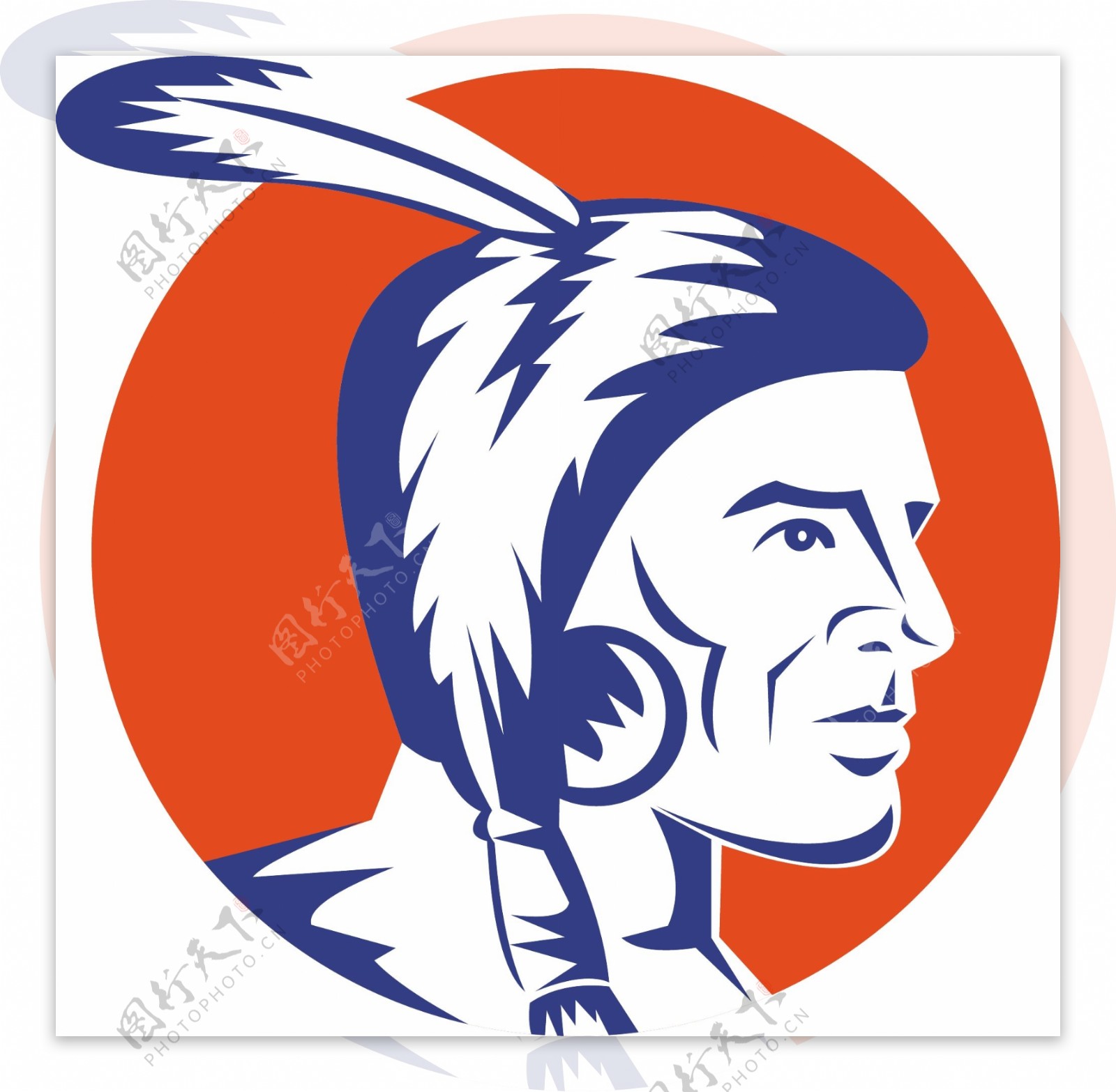 美国土著印第安勇士