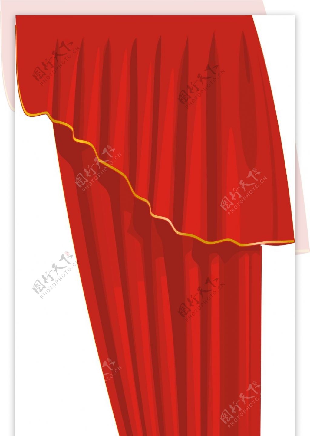 多款红色飘动的布分层素材