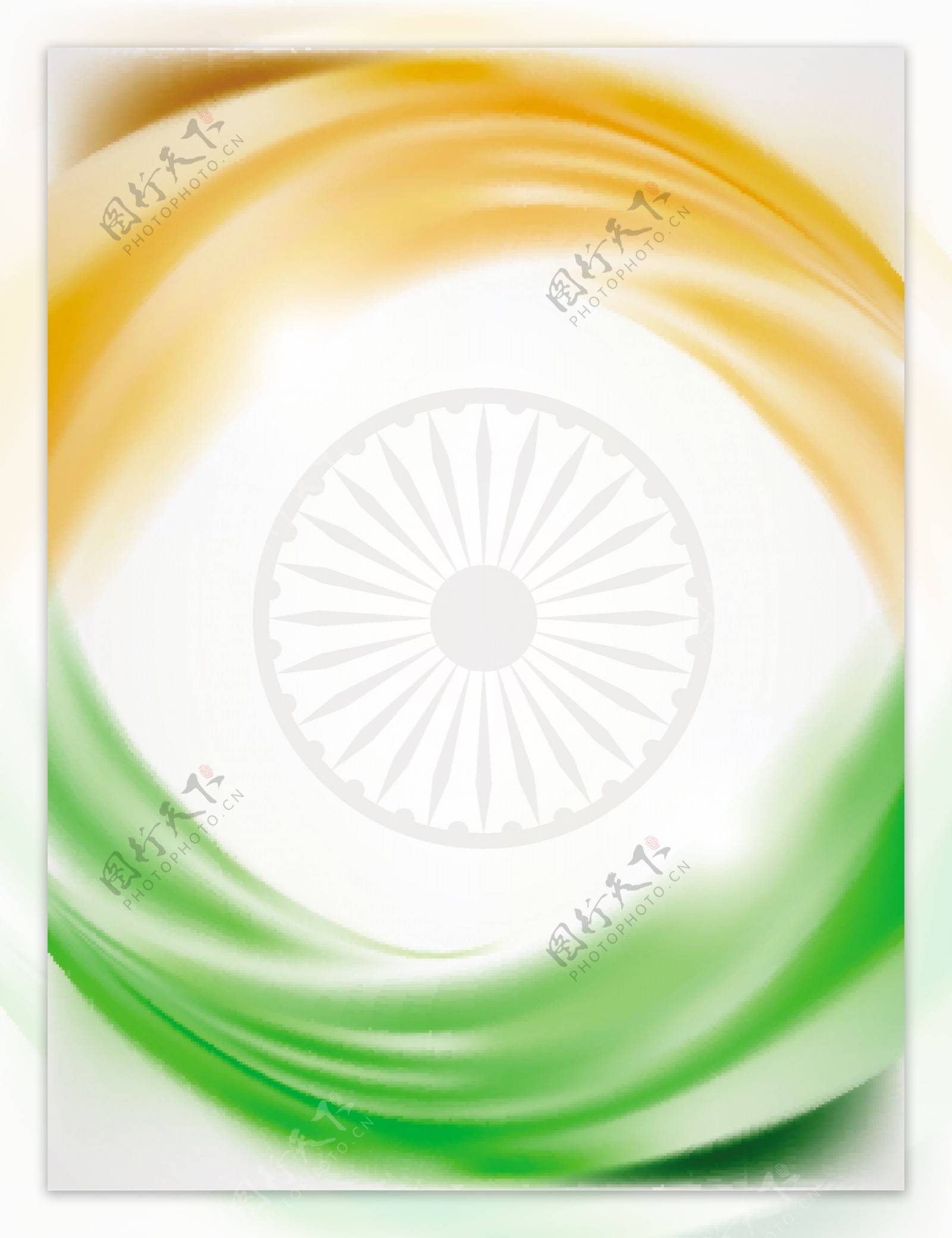 美丽的印度国旗的背景与文本eps10空间矢量图