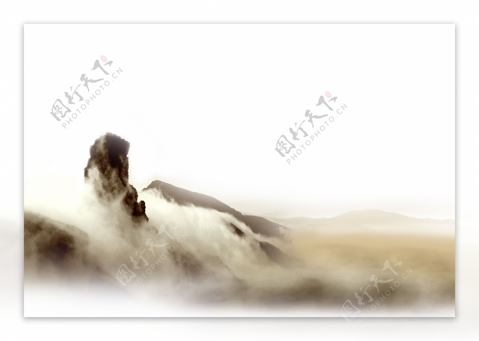 云雾缭绕梵净山图片