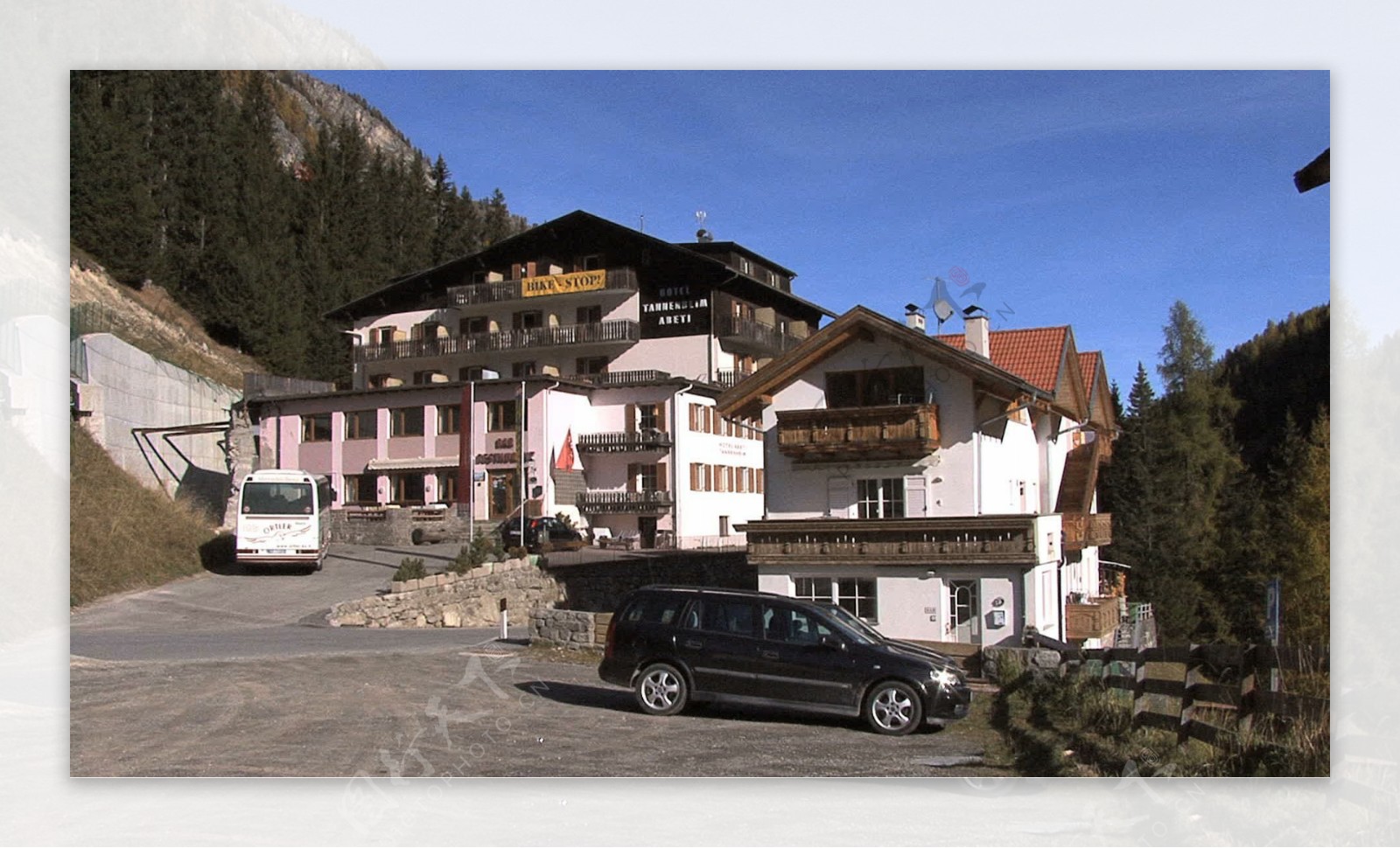 在阿尔卑斯山股票视频意大利酒店视频免费下载