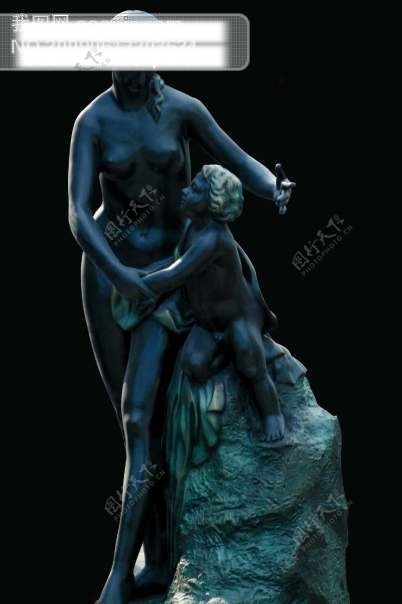 铜像雕塑罗马雕塑插图广告设计石膏像