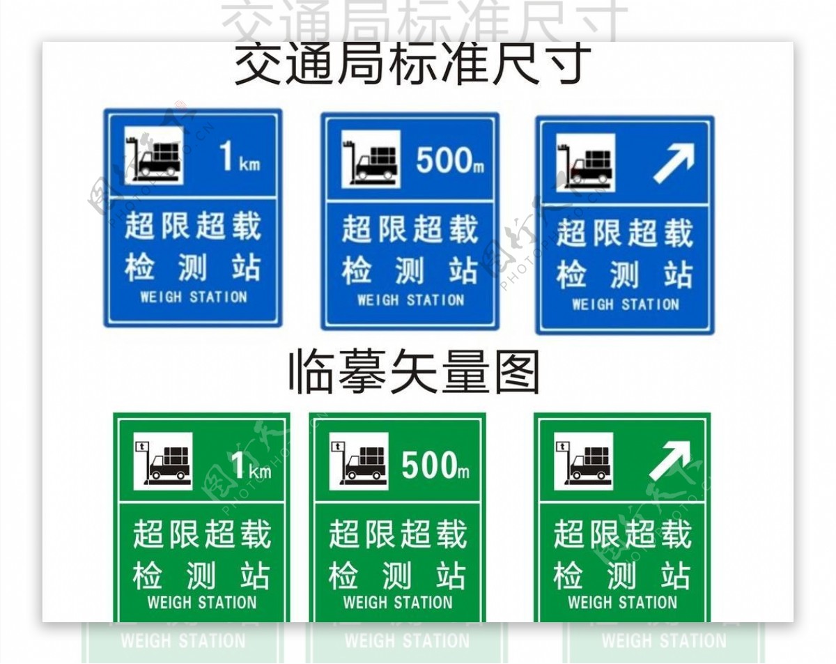 标准路政局超载超限指示牌图片