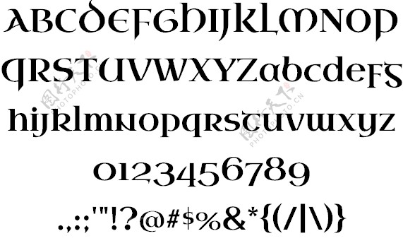 安色尔字体Antiqua字体