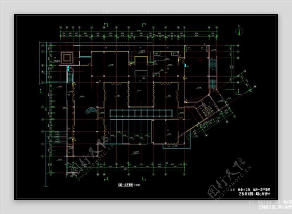 某开发区建筑方案施工图源文件