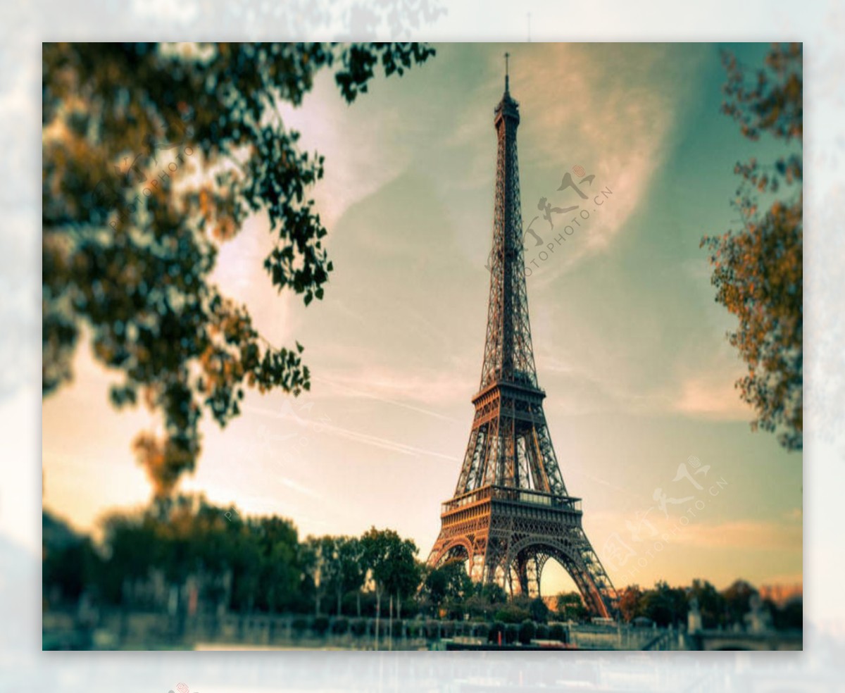 浪漫法国巴黎埃菲尔铁塔