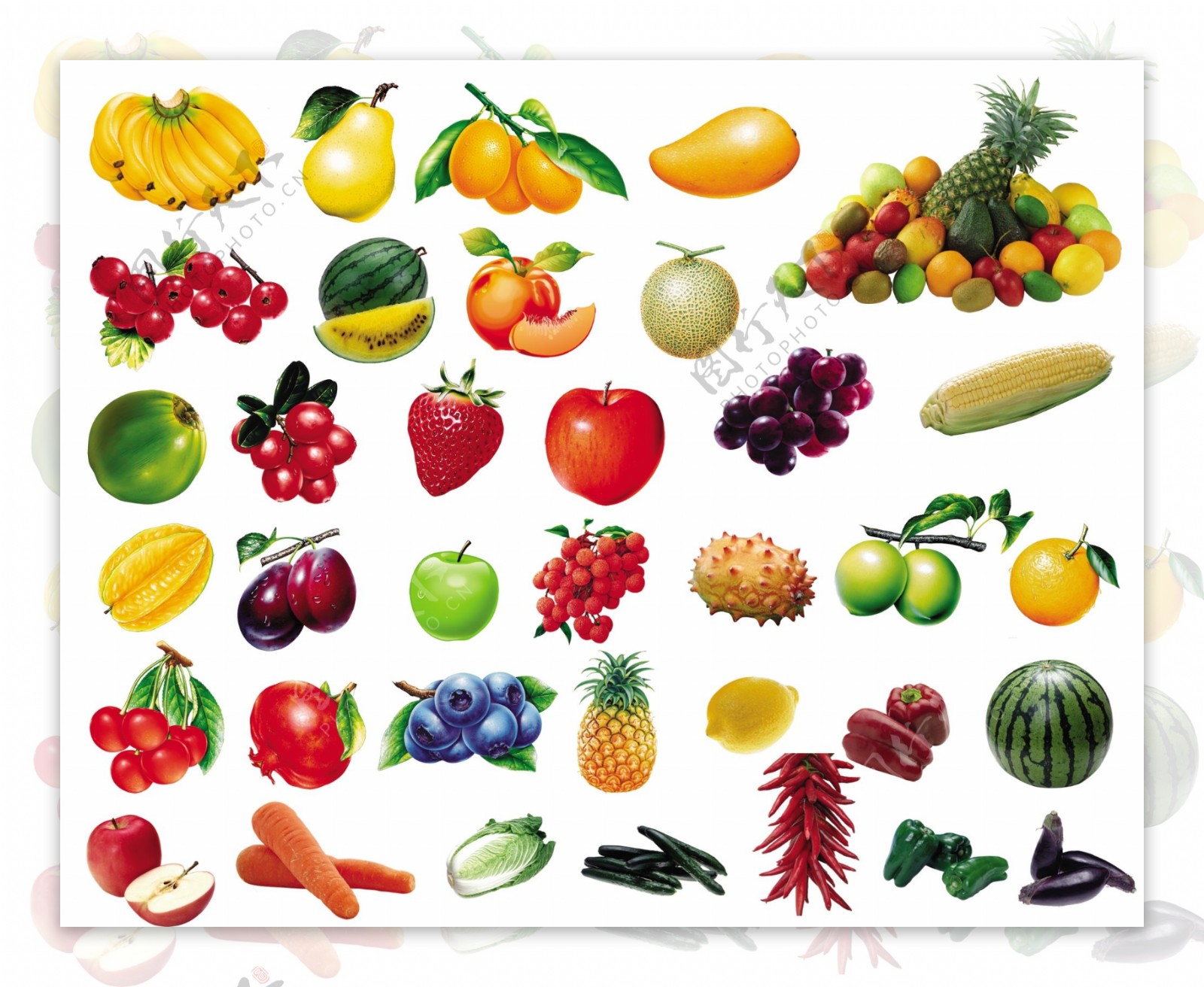 新鲜蔬菜爱吃水果图片