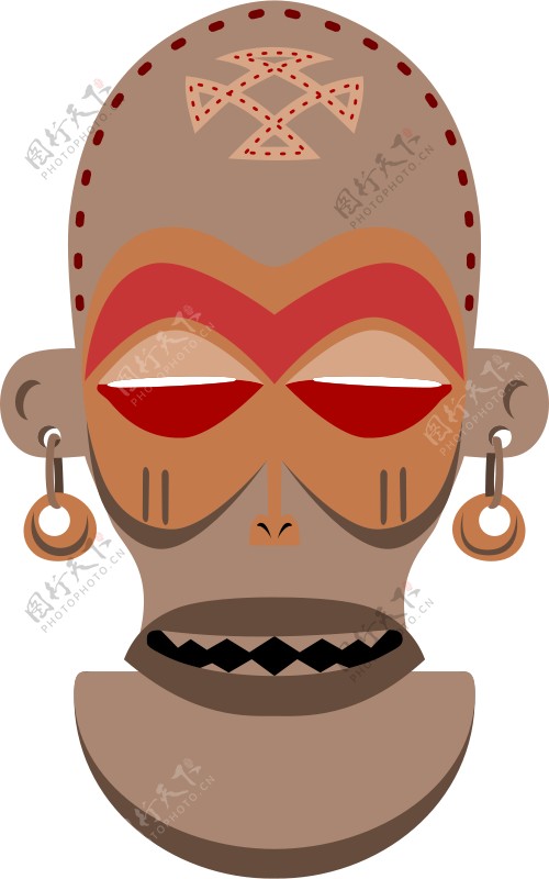 非洲的面具乔克维语安哥拉扎伊尔