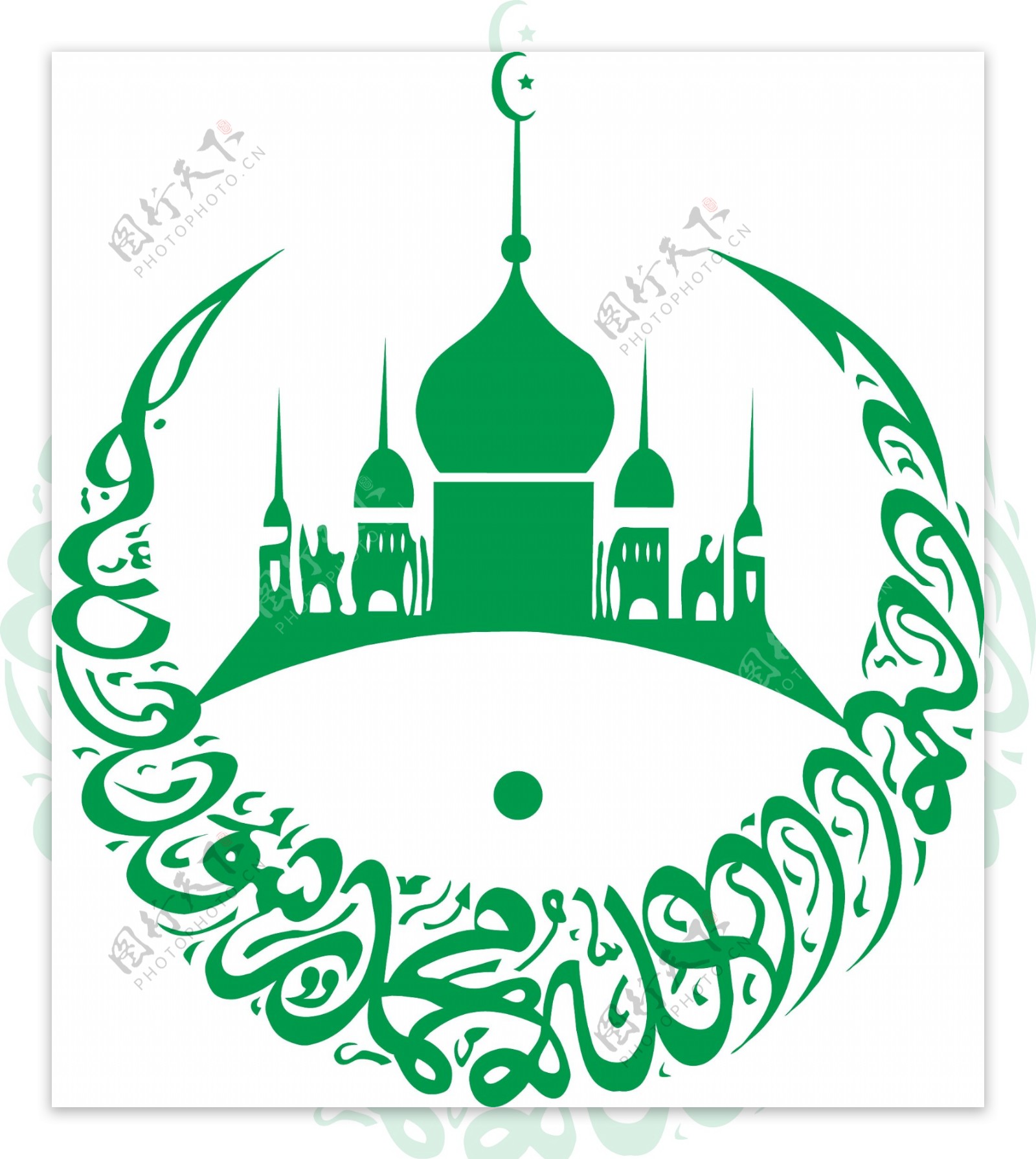 清真寺绿色AI伊斯兰