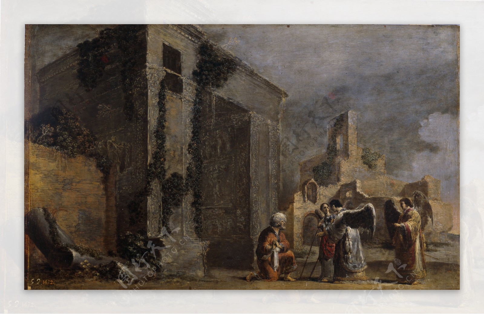 BramerLeonaertAbrahamylostresangelesCa.1640画家古典画古典建筑古典景物装饰画油画
