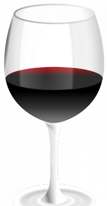 红葡萄酒杯矢量图像