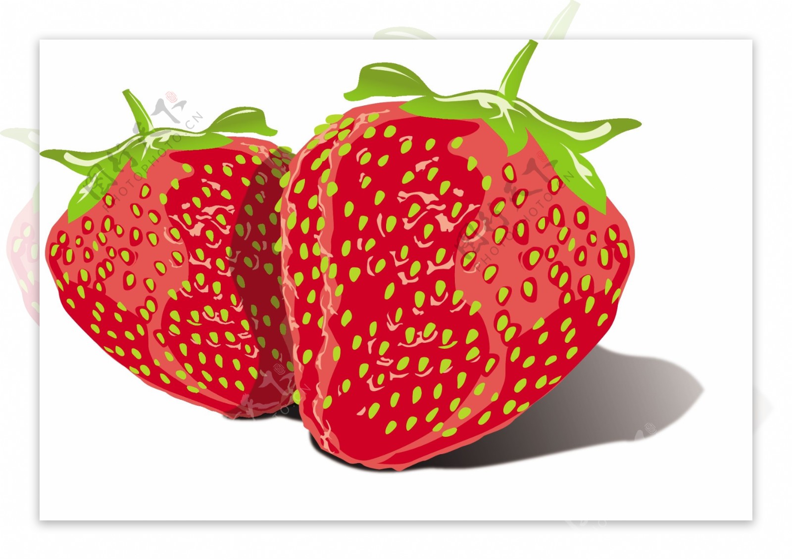 免费矢量可口的草莓