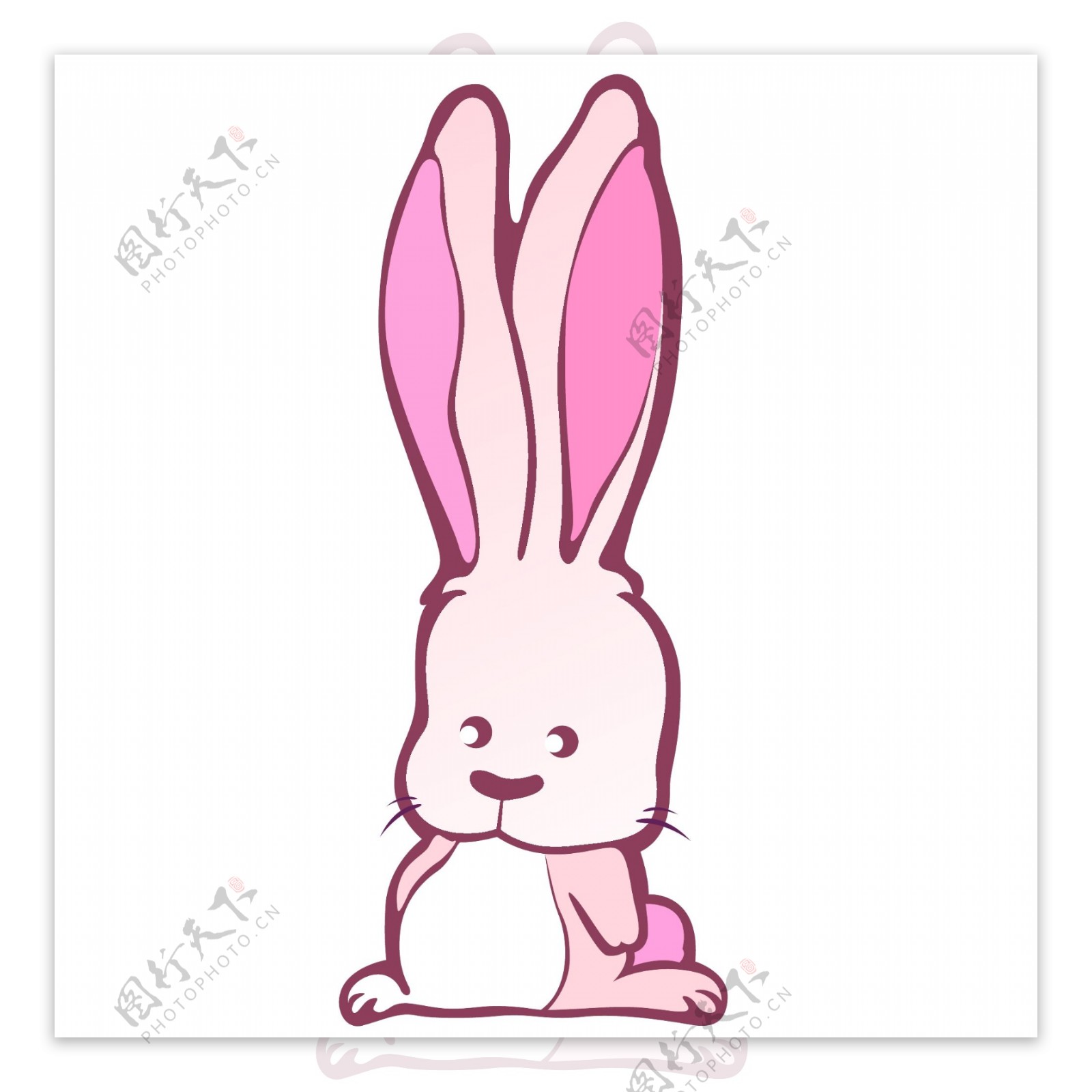 印花矢量图可爱卡通童装卡通动物兔子免费素材