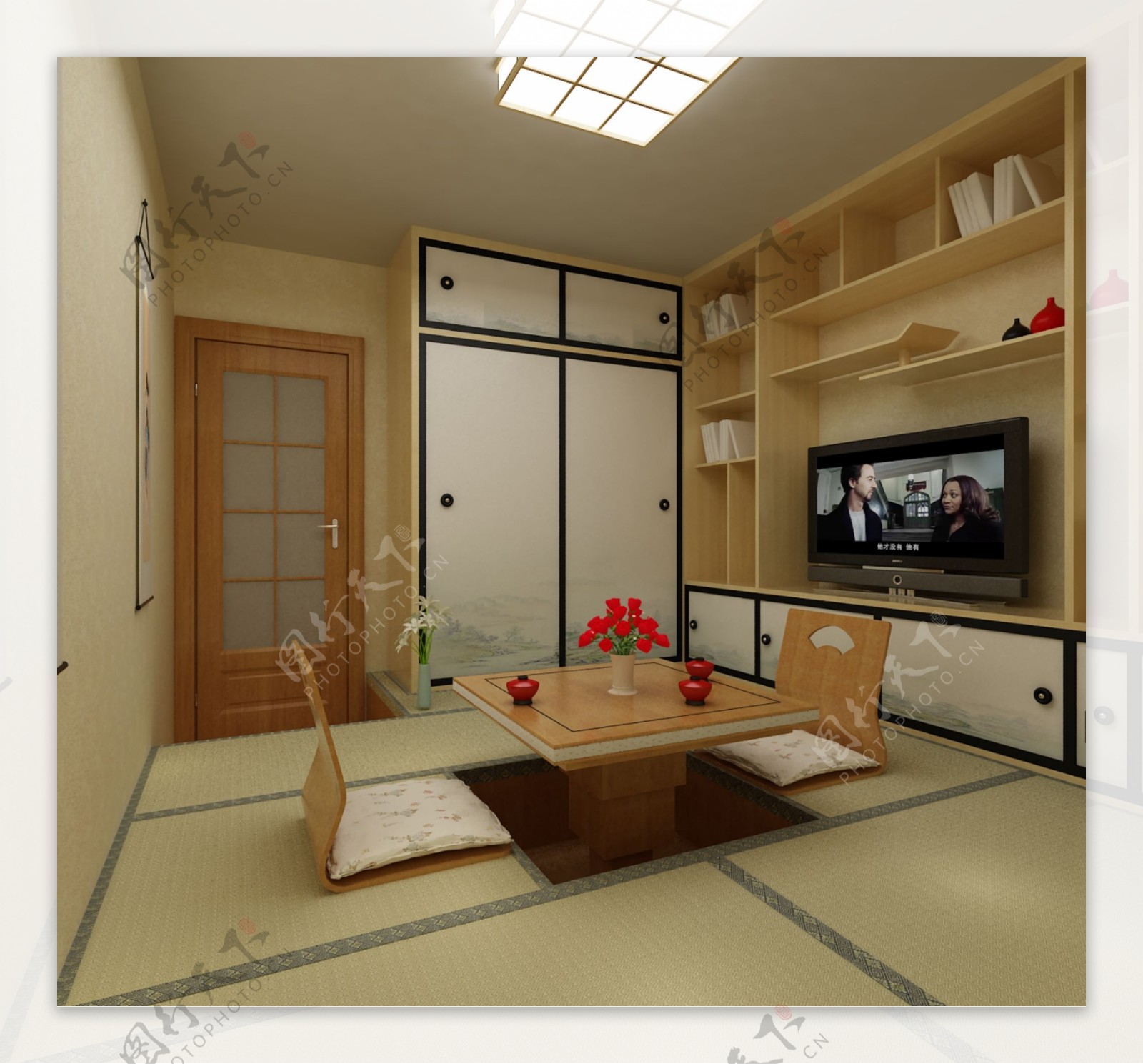 日式客厅设计效果图图片