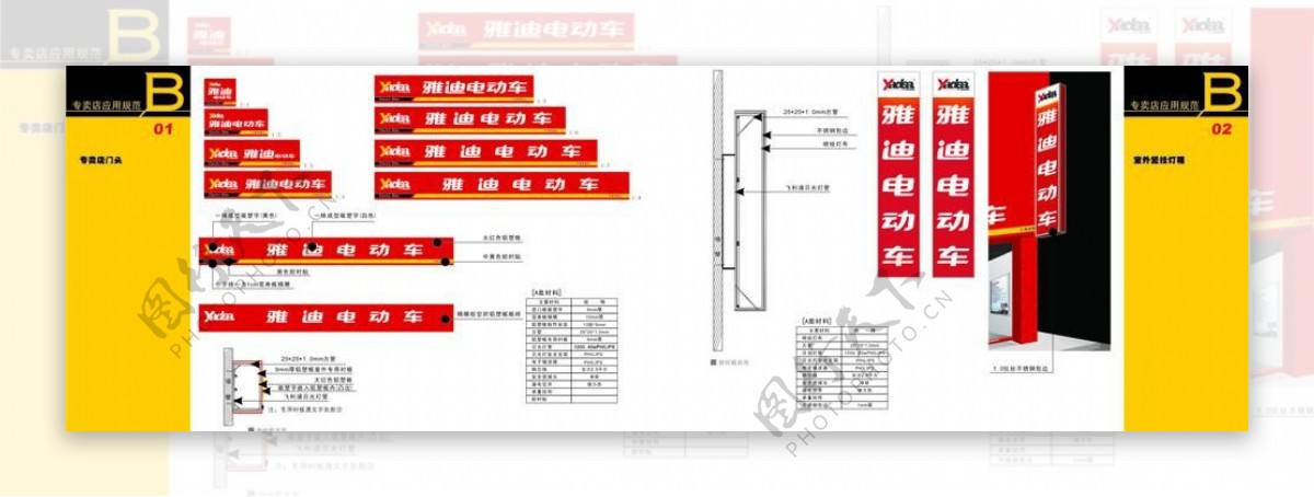 雅迪电动车vi图片