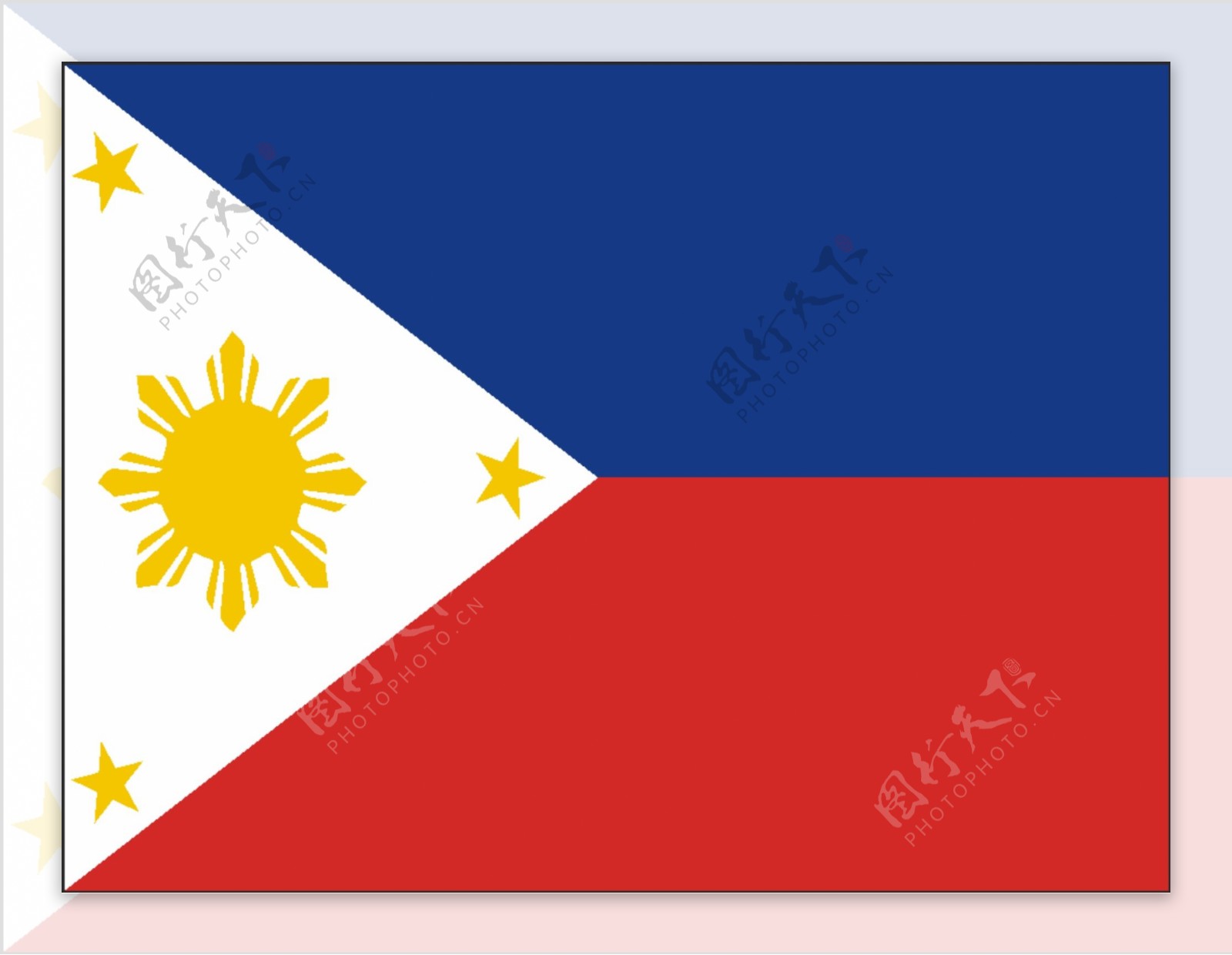 矢量菲律宾国旗