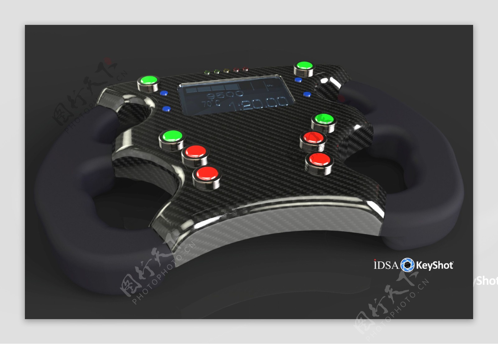 IDSA插件渲染的挑战目的方程式赛车车轮
