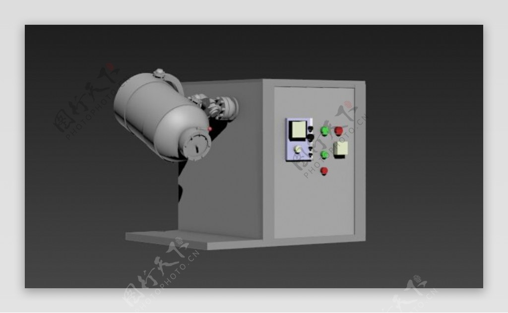 三维混合机3D模型