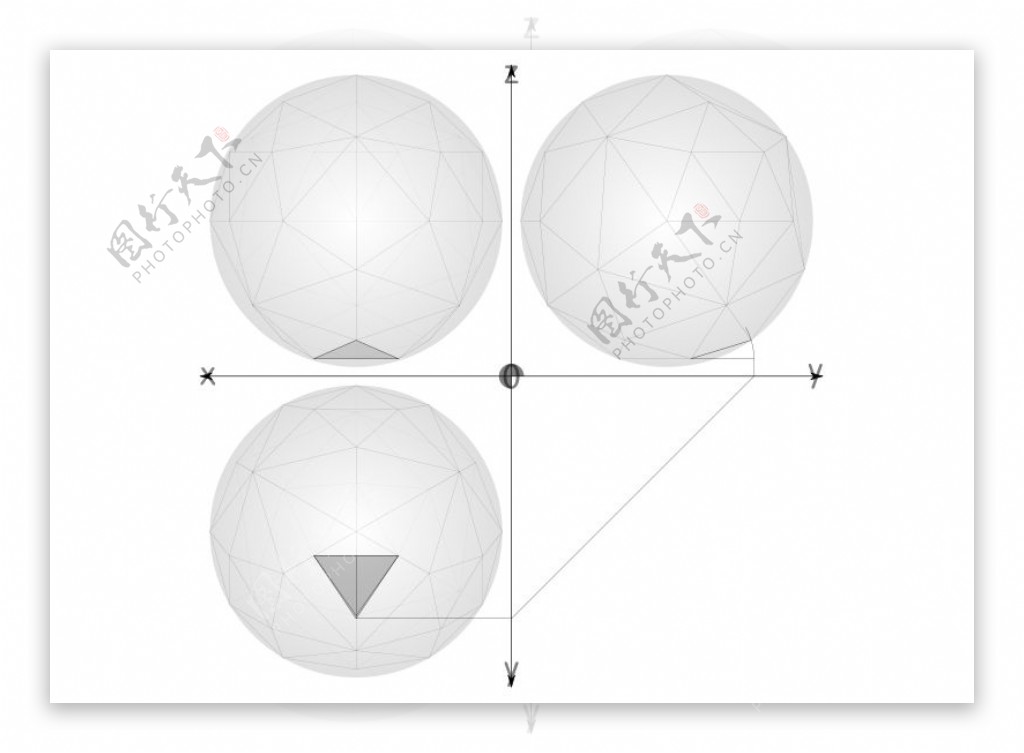 43网建设的测地线球体从四面体递归