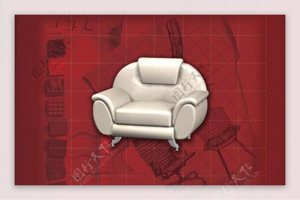 现代主义风格之沙发3D模型沙发014