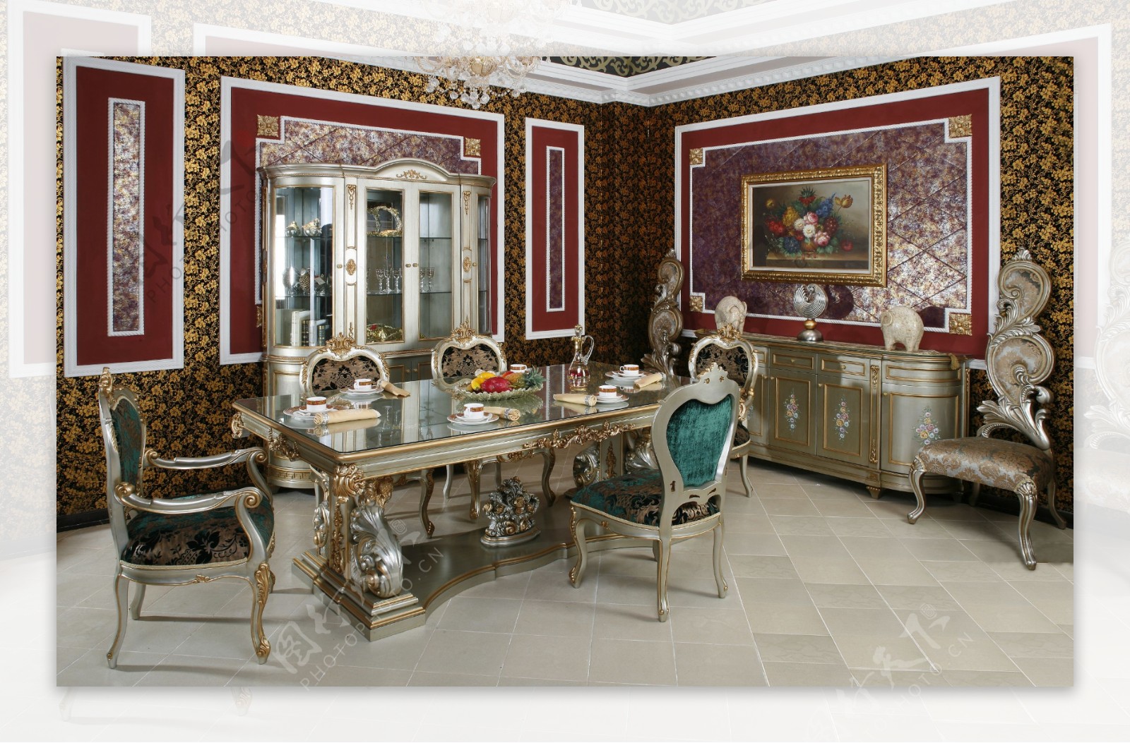 古典艺术欧式家具装修图片