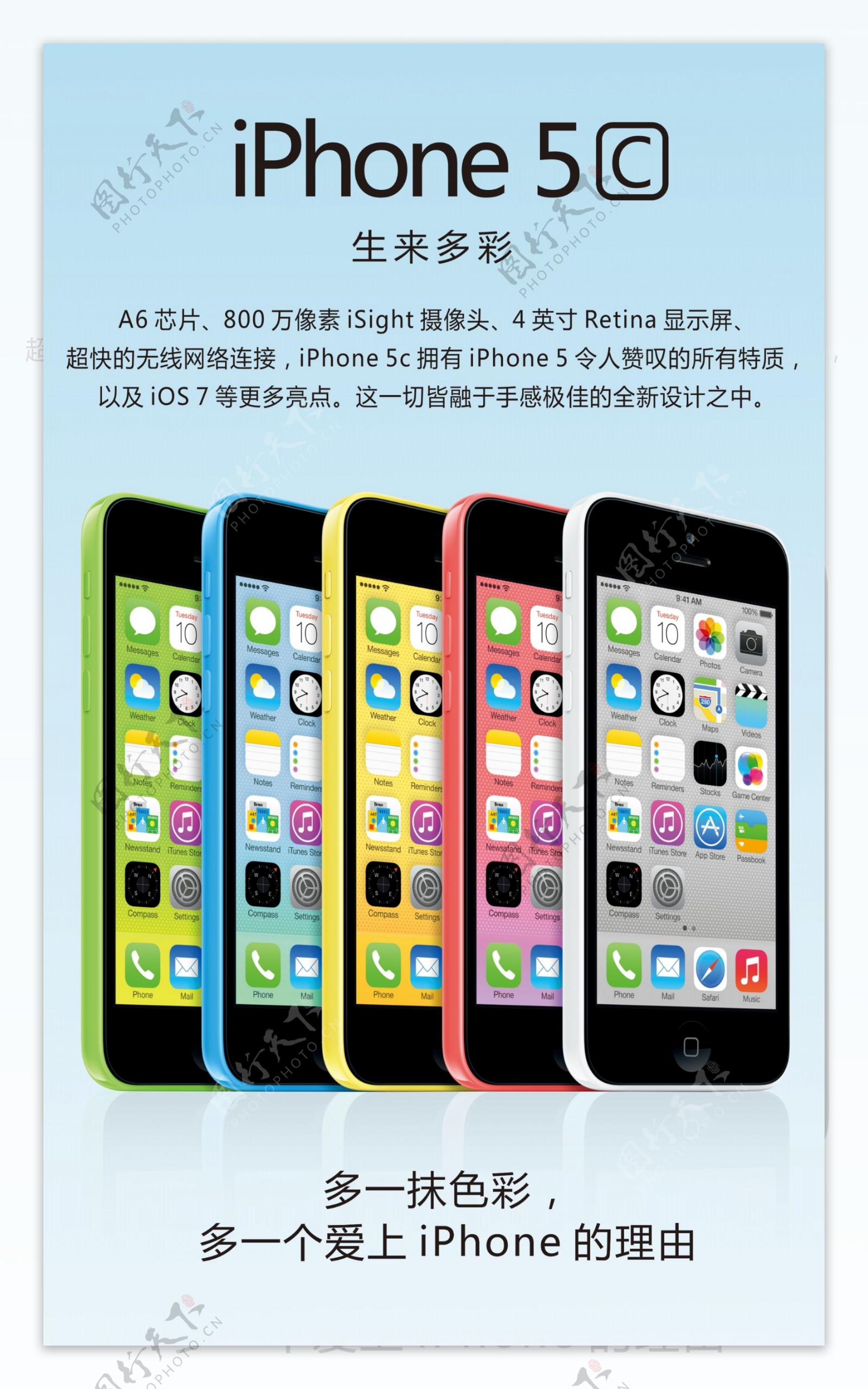 iphone5c海报图片