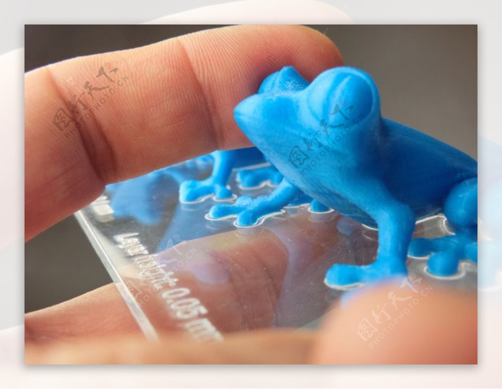Makerbot复制2军蓝蛙层厚度比较板