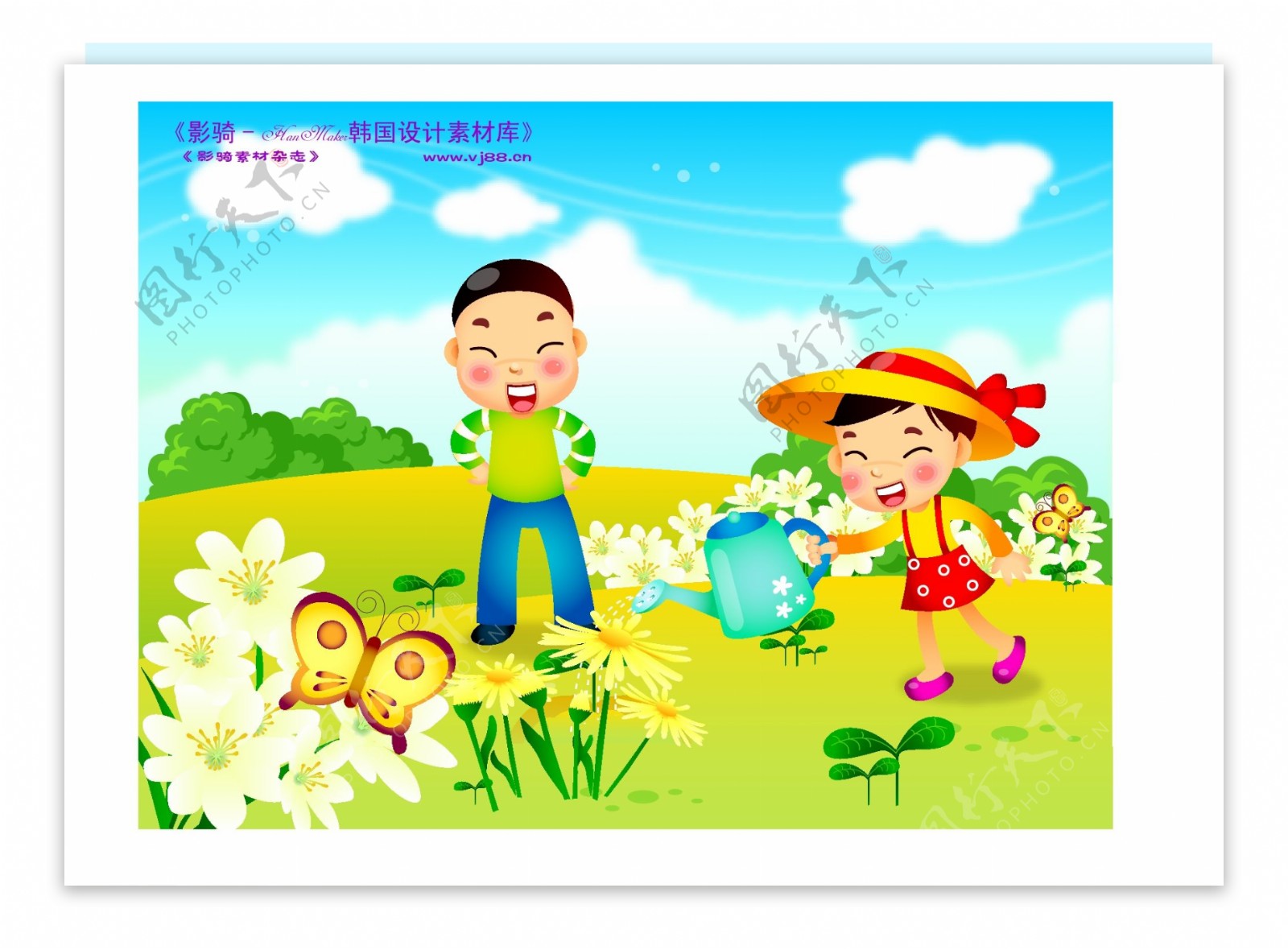 快乐儿童生活矢量素材矢量图片HanMaker韩国设计素材库