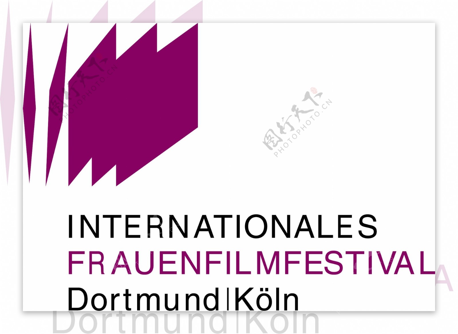 电影节标志矢量素材德国国际妇女电影节