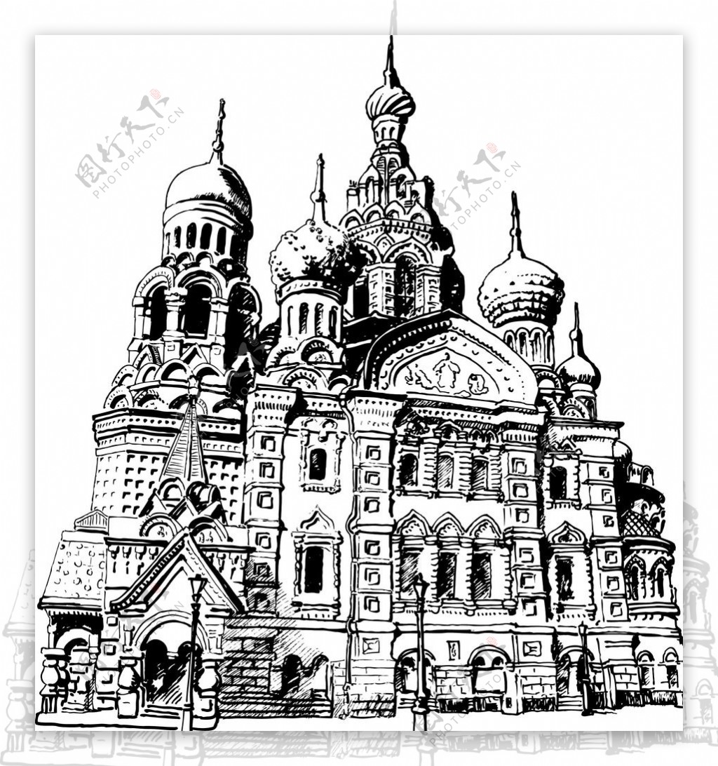 圣彼得堡教堂图片