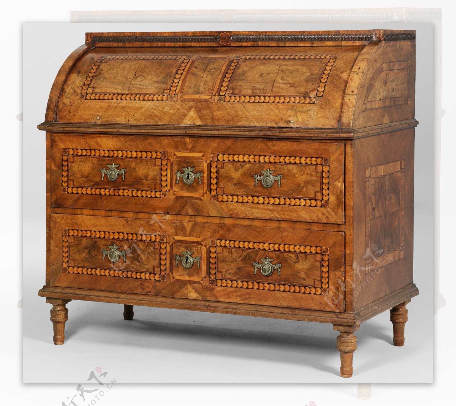 古典传统仿古褐色欧式柜酒柜抽屉矮柜复古原木天然色图片