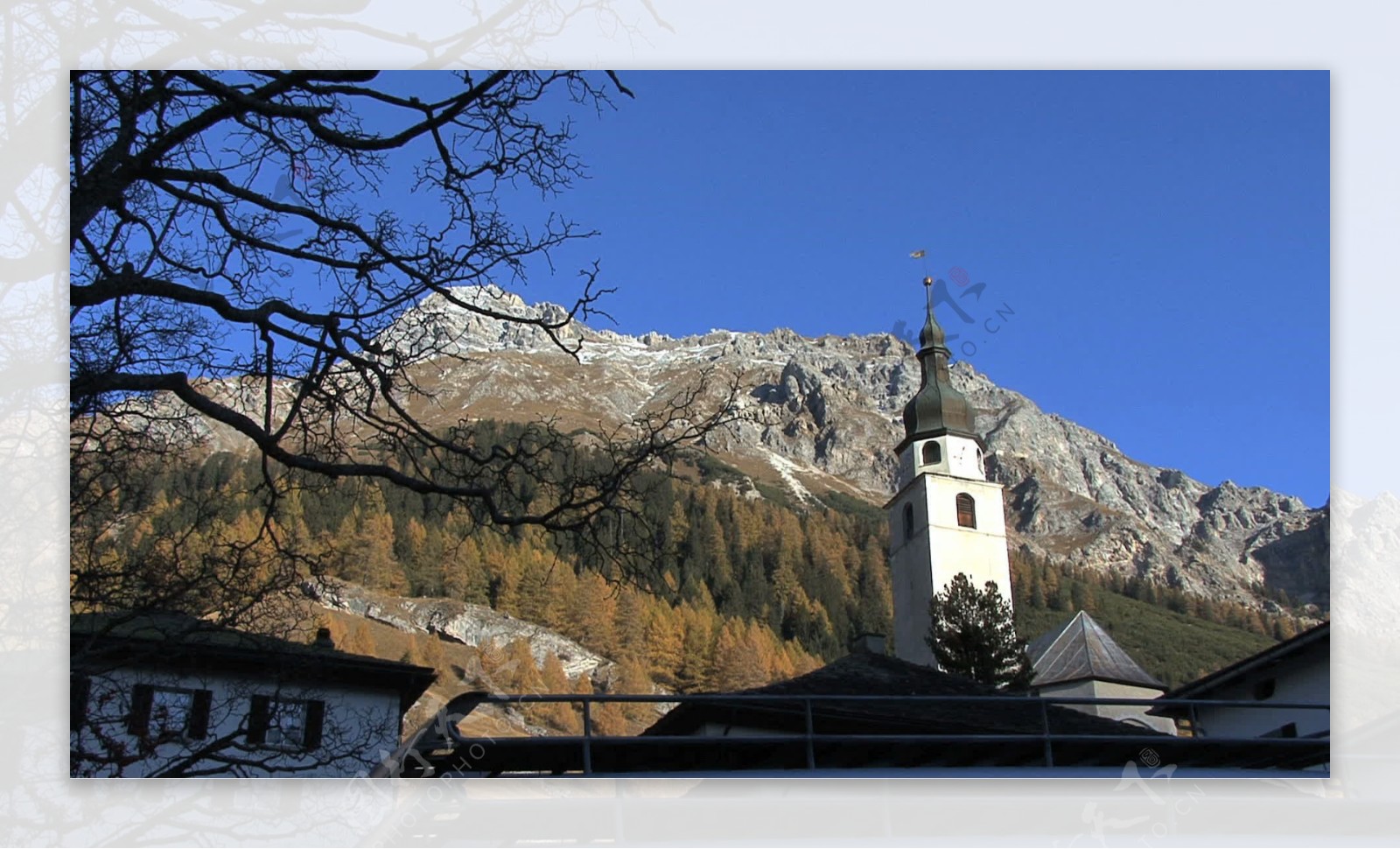 瑞士在教堂splugen2股票的录像视频免费下载