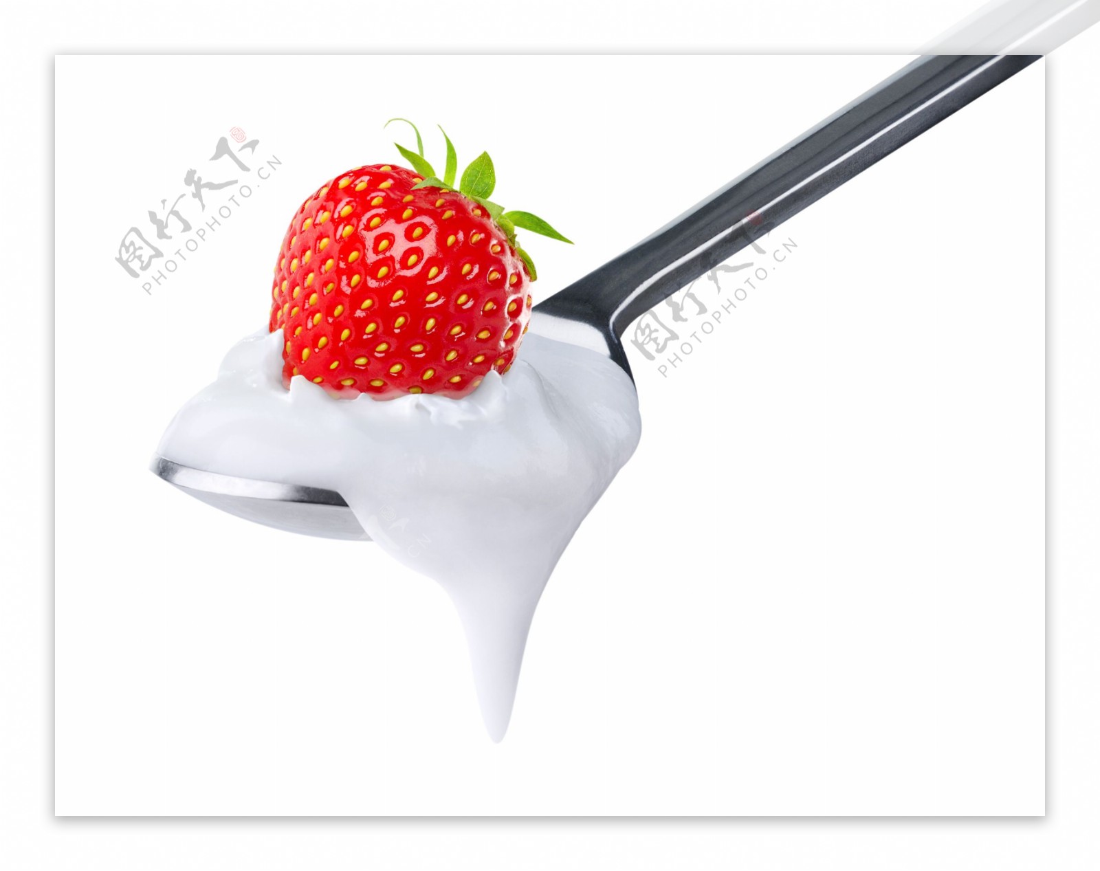 牛奶草莓图片