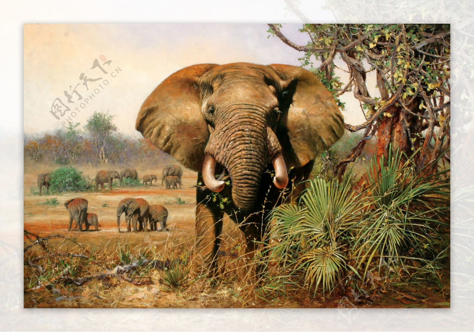 鍔墿7高清西方画家写实动物油画印象派油画装饰画背景墙