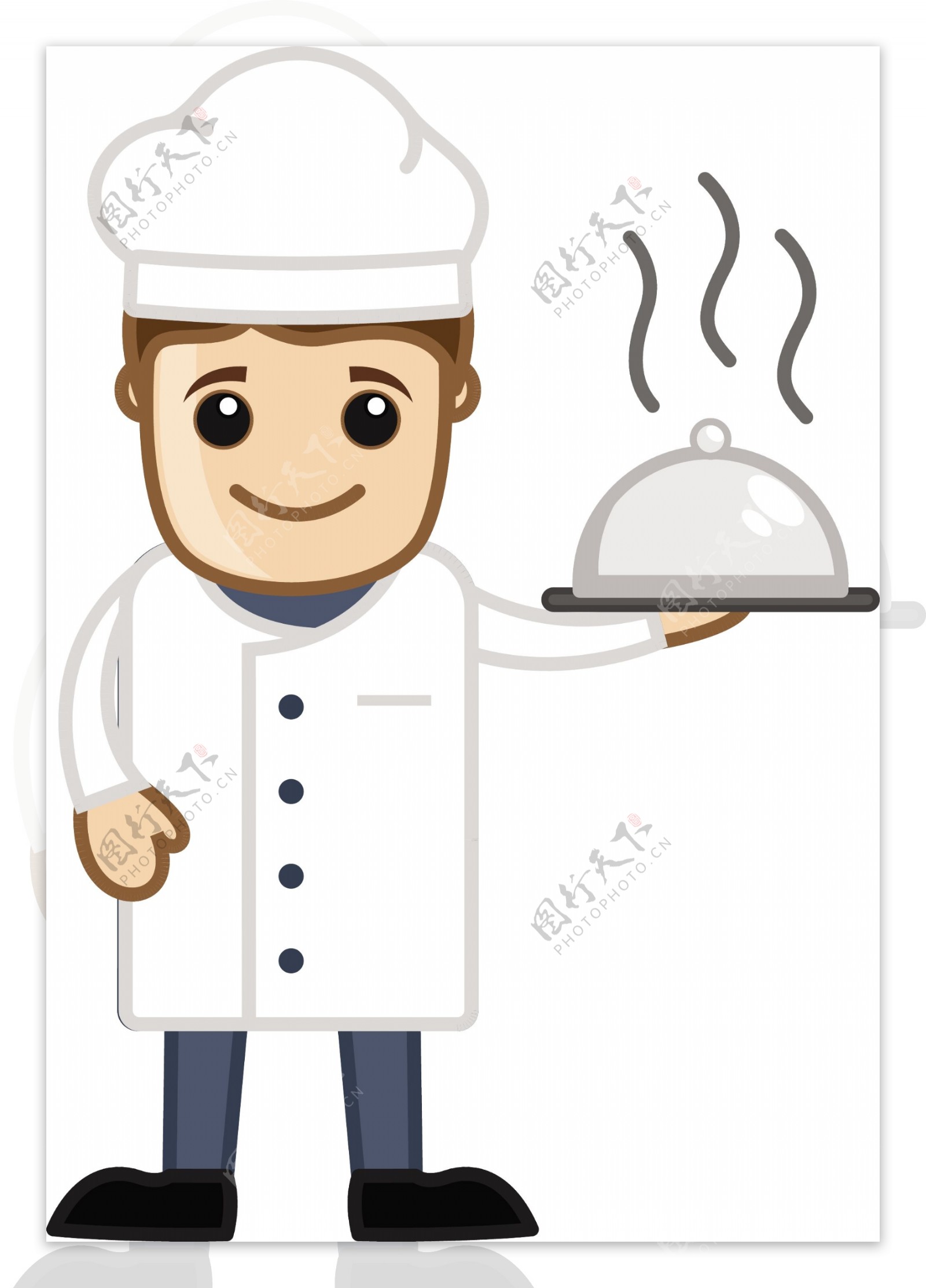 厨师吉祥物卡通商业矢量字符