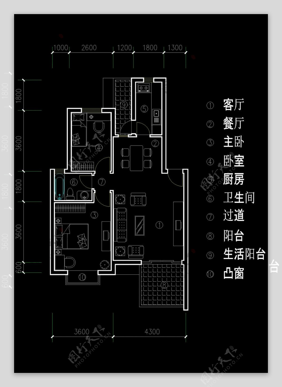 二房cad图纸