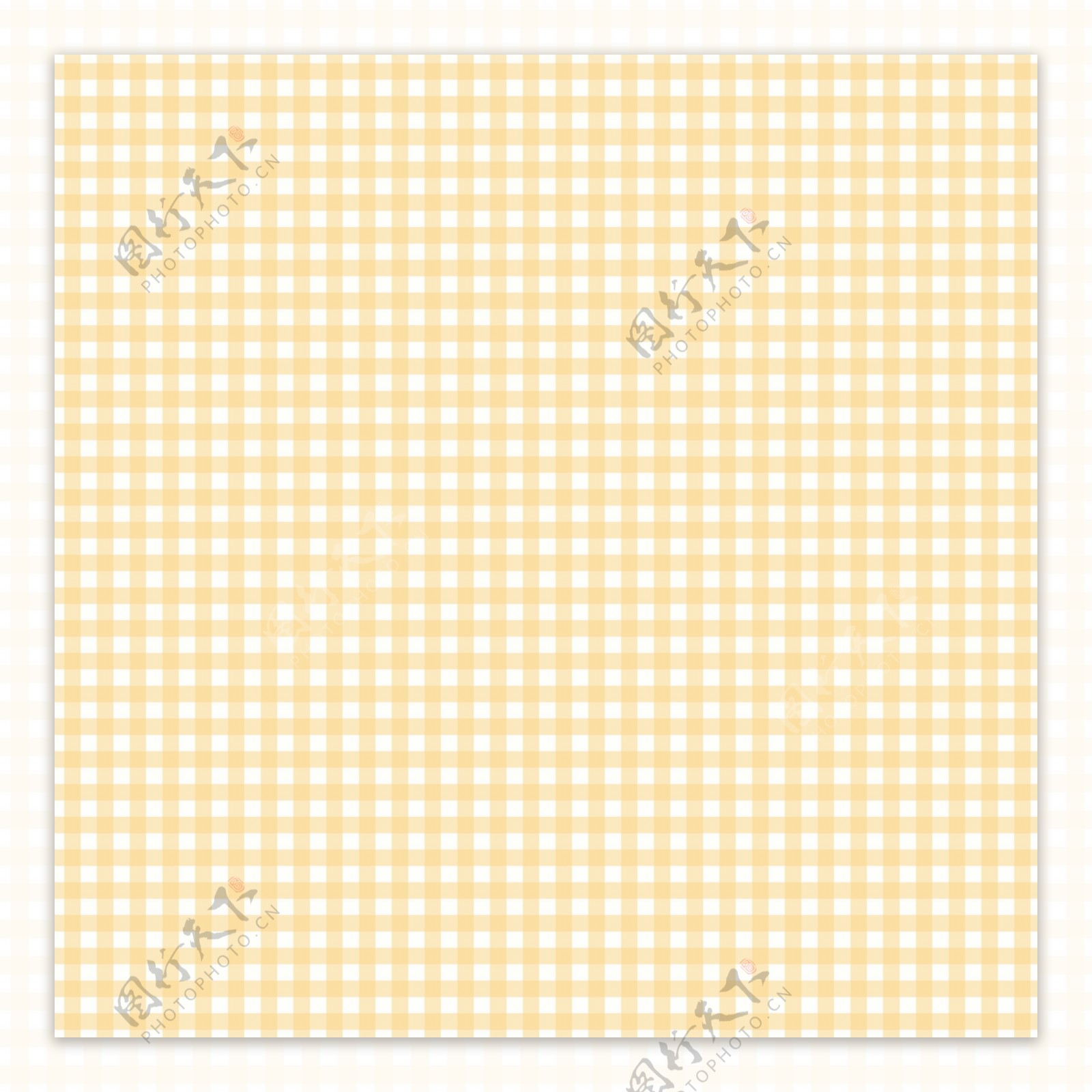 淡雅黄色方格背景图片