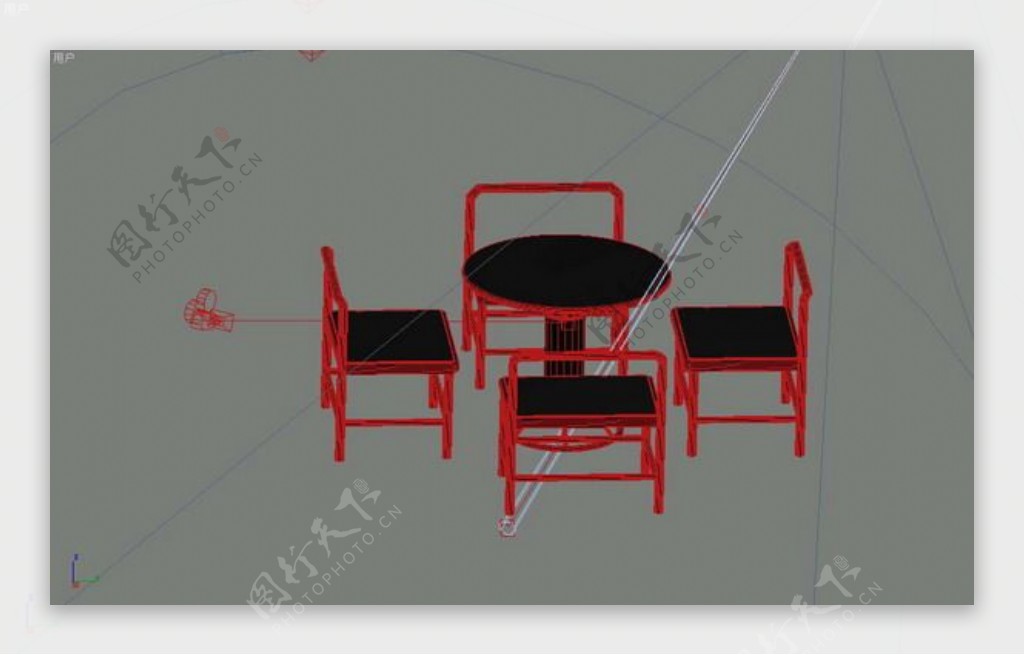 餐桌3d模型桌子效果图72