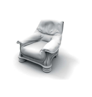 大班椅3d模型家具效果图5