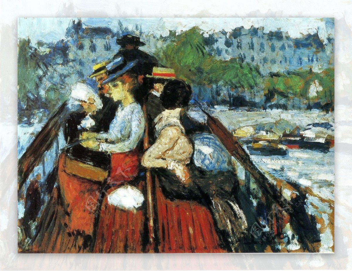 1901Surlepontsup淇絠eur西班牙画家巴勃罗毕加索抽象油画人物人体油画装饰画