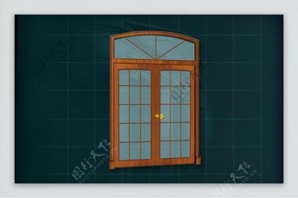 门窗构件之大门3D模型大门025