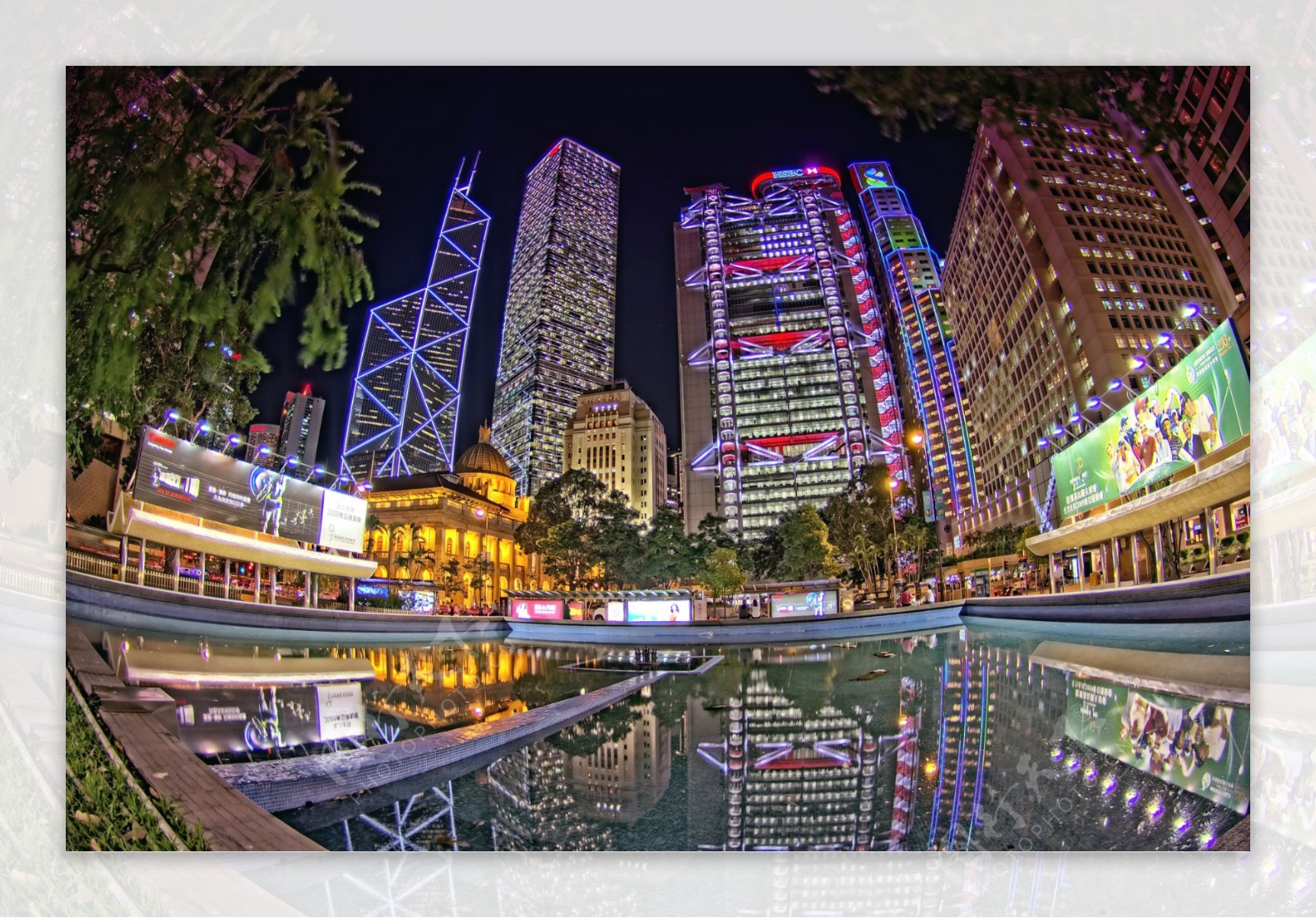 香港璀璨街景图片